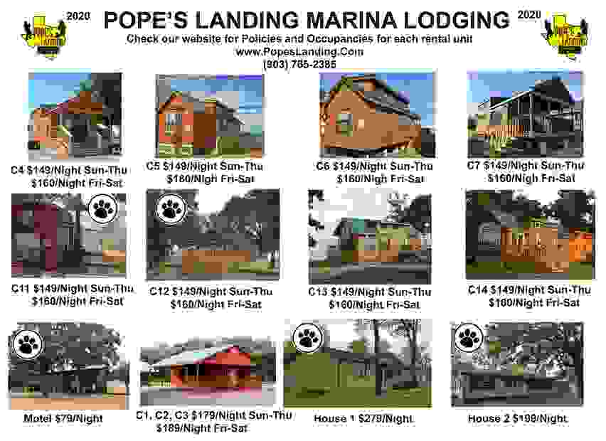 Lake Fork Lodging Pope's Landing Popes Landing